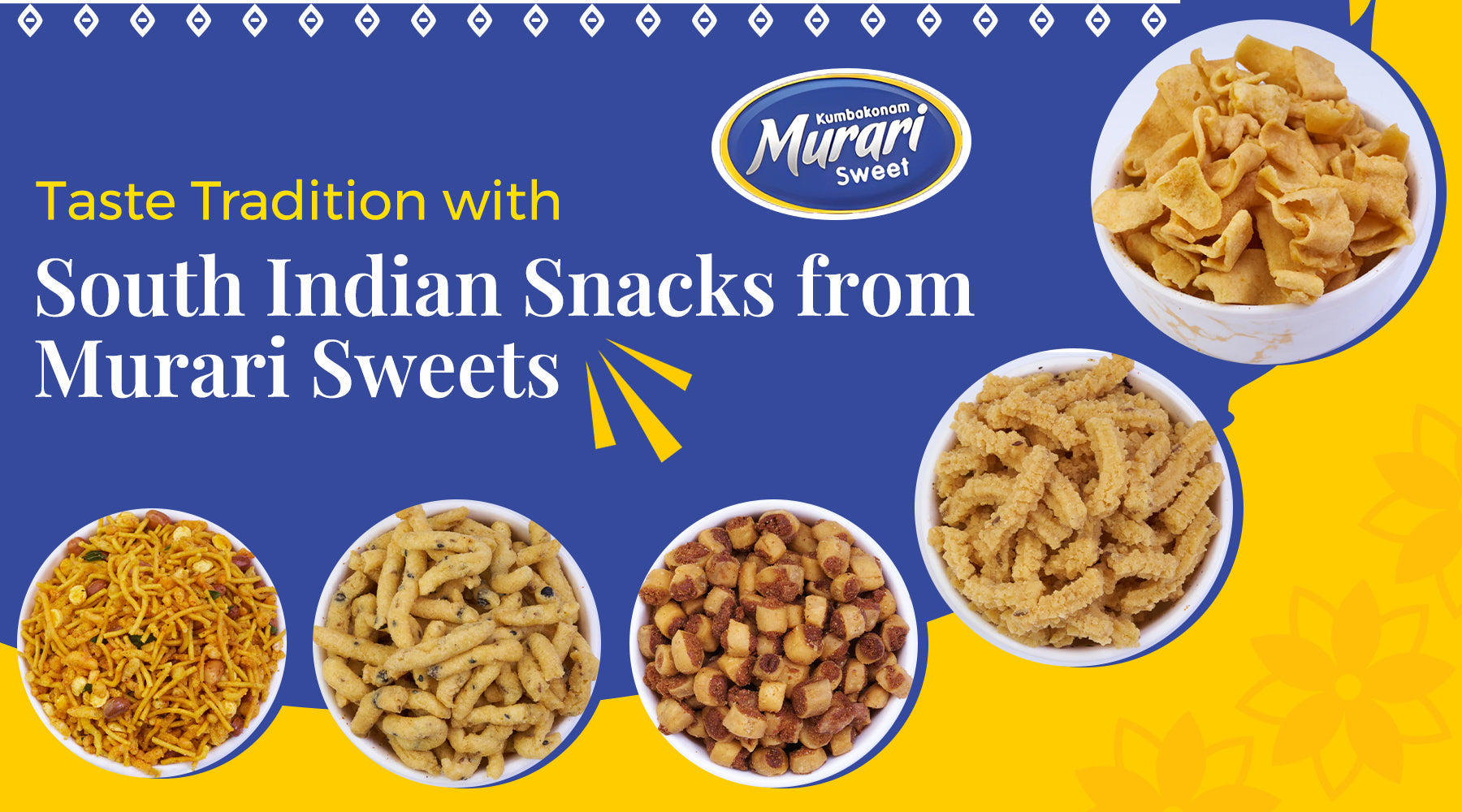 Delicious South Indian snacks, crispy flavorful traditional