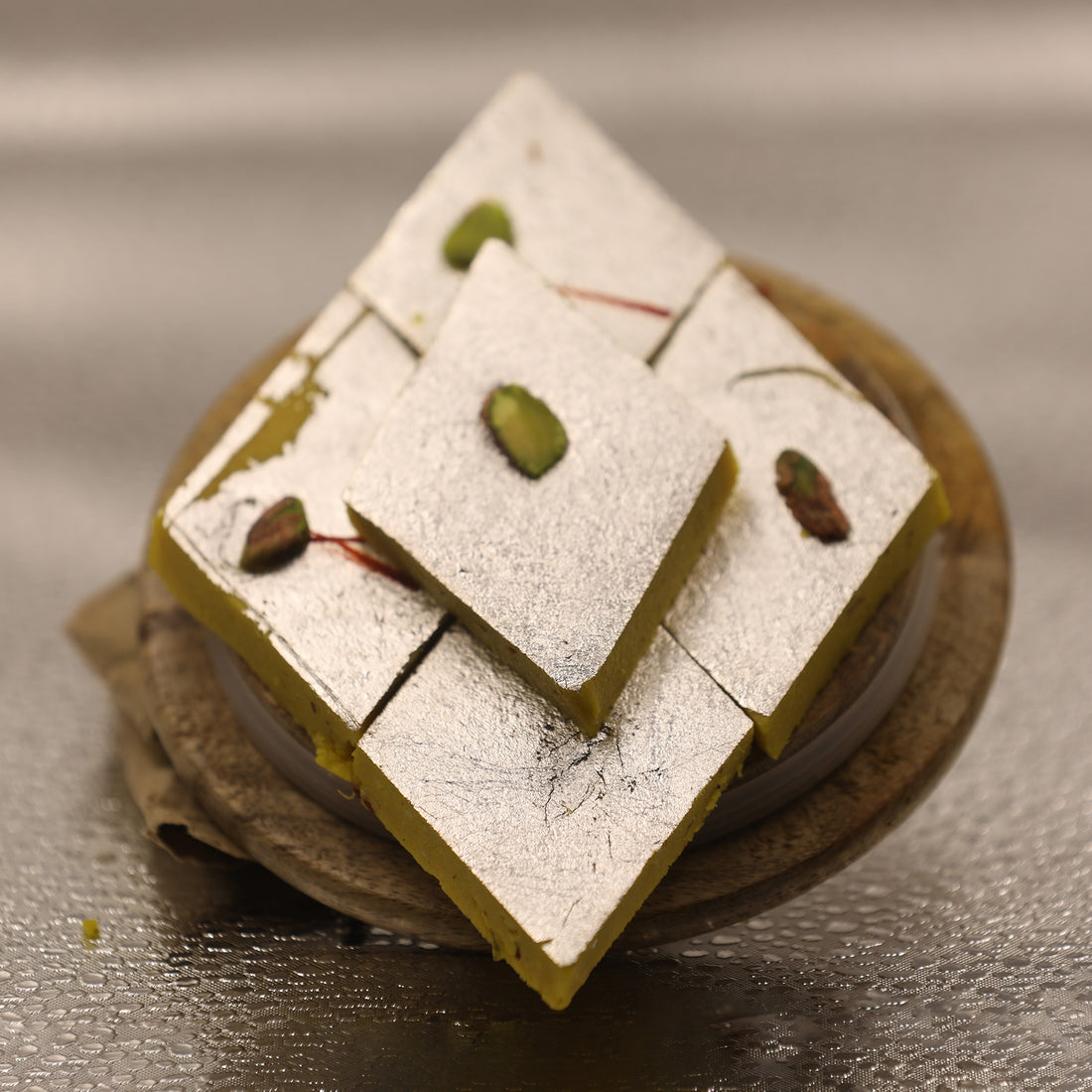 Kesar Kaju Katli smooth and flavorful cashew treat