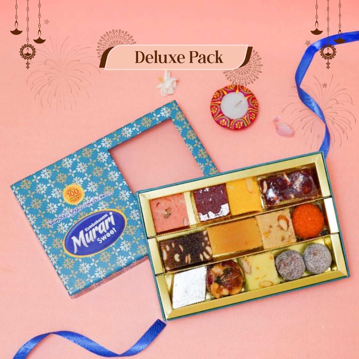 Deluxe Pack variety of festive sweets Murari Sweets